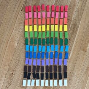 Colorful Wooden Dominoes Set